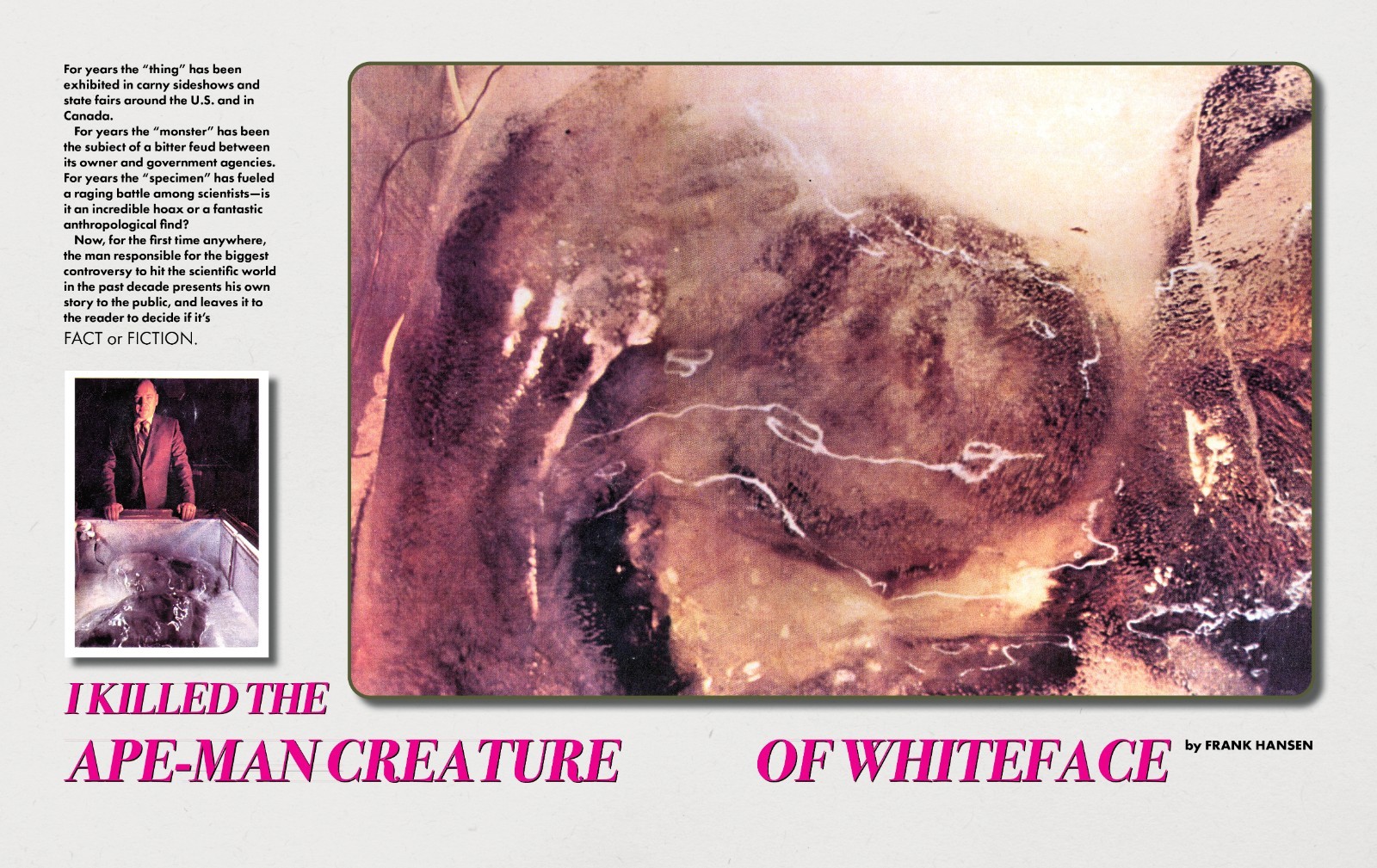 MEN’S ADVENTURE QUARTERLY #14, the BIGFOOT ISSUE.