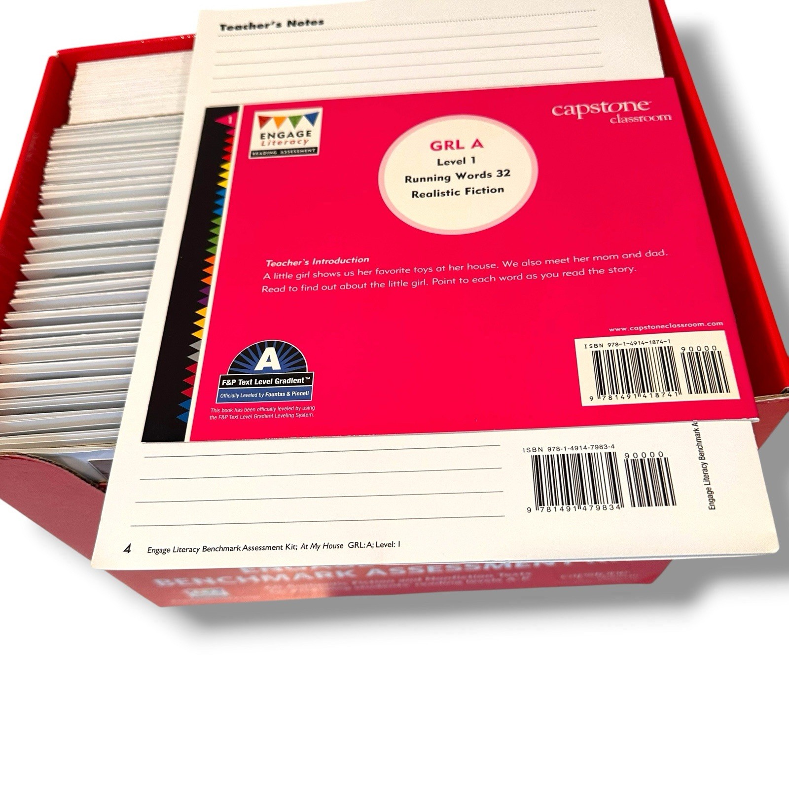 Engage Literacy Benchmark Assessment Kit Level A-P Capstone Classroom 60 texts