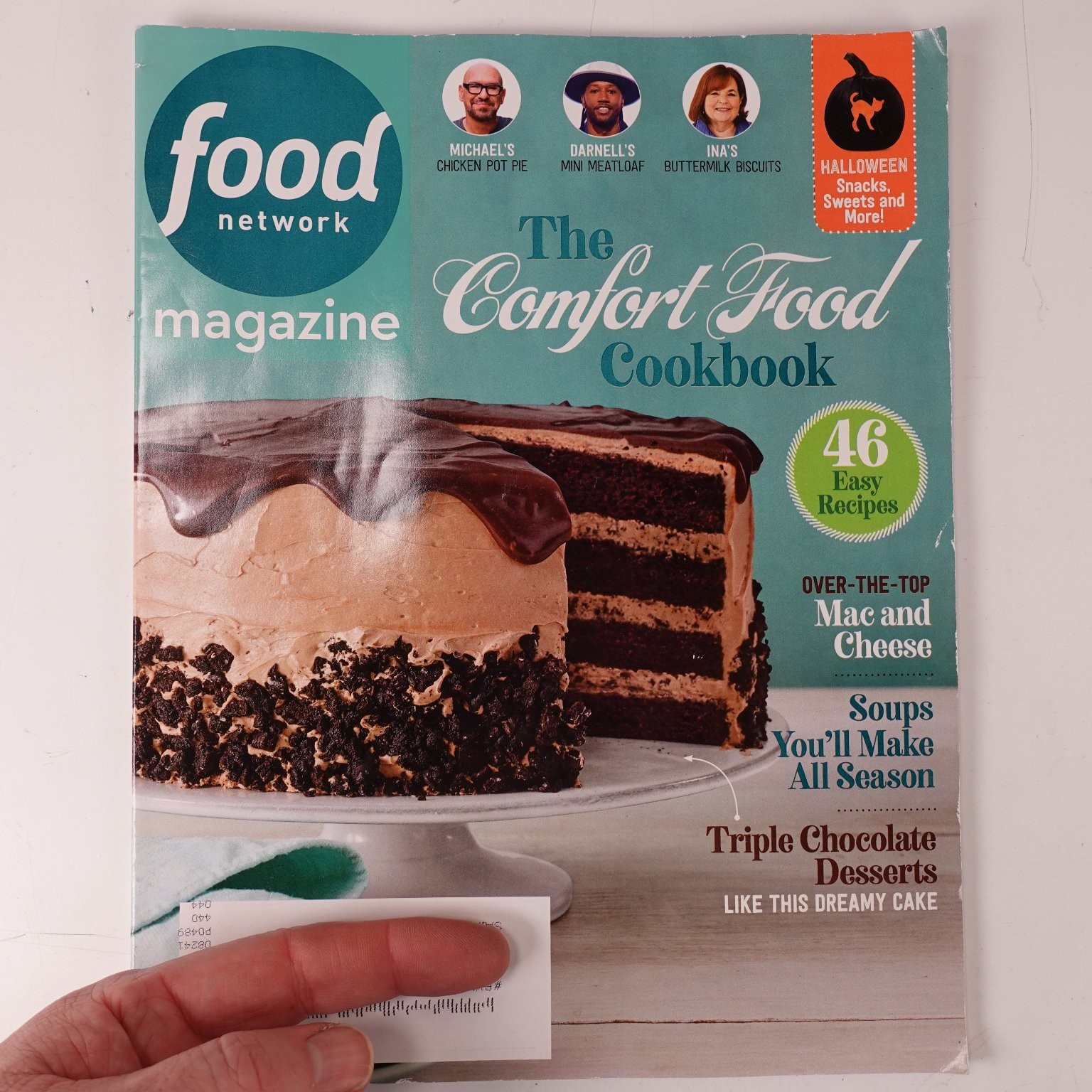 Food Network Magazine October 2023 Comfort Food Cookbook Recipes Halloween