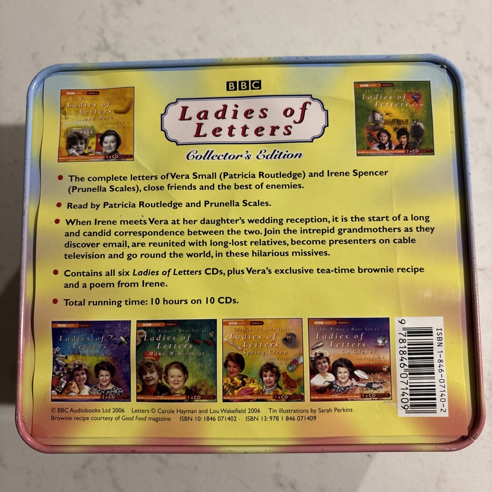 Ladies of Letters Collector&rsquo;s Edition 10-Disc Tin Box Set BBC 2006 + Recipe Inc.