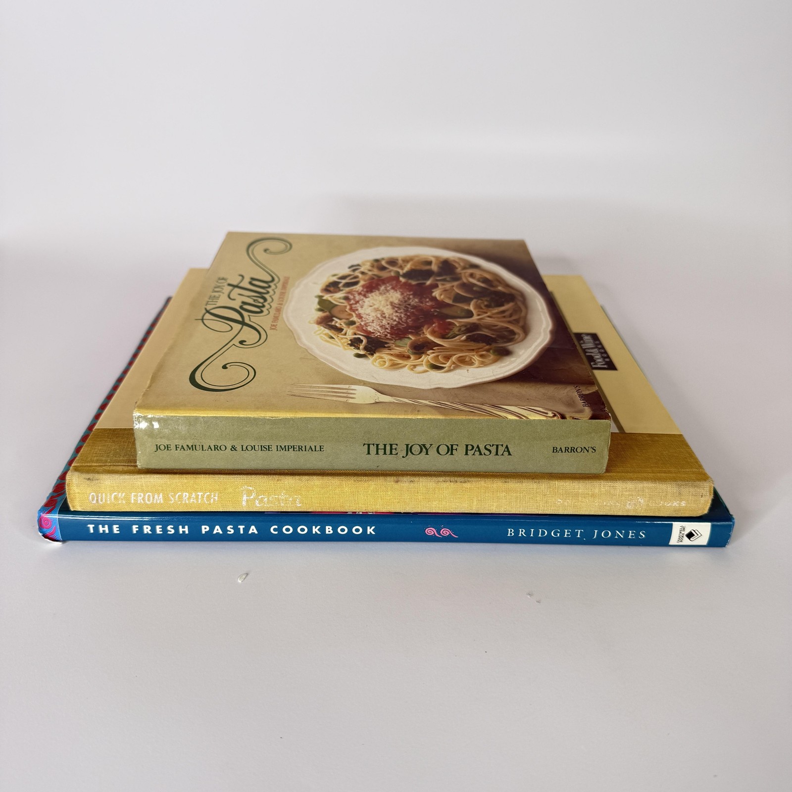 Vintage Lot 3 The Joy Of Pasta Barron&rsquo;s Quick From Scratch Fresh Pasta HC DJ