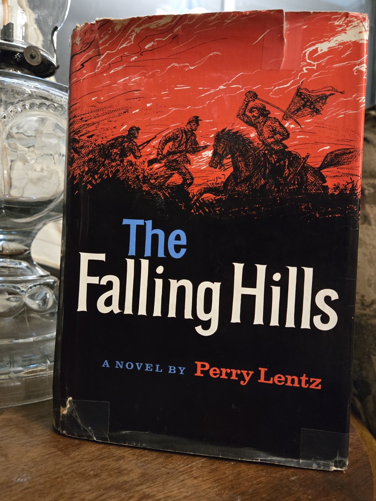 The Falling Hills Perry Lentz 1st Ed HC DJ 1967 Charles Scribner Civil War Novel