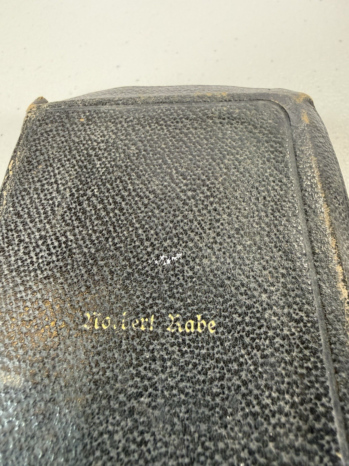 Antique German Hymnal Religion Song Book Vintage Pocket Size Leather 1922