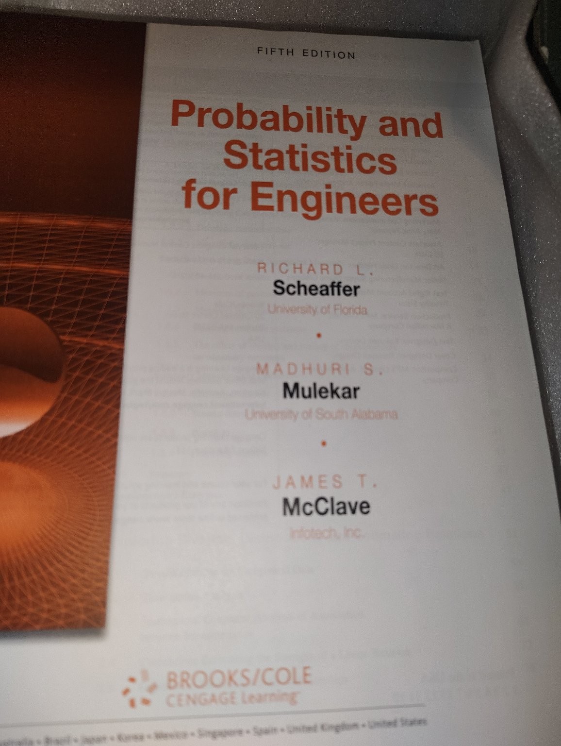 Probability and Statistics for Engineers Scheaffer 5th Edition Brooks/Cole
