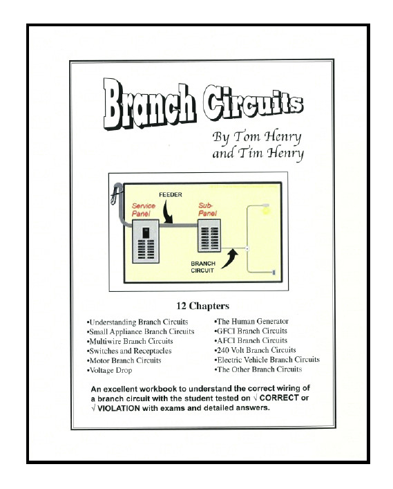 Branch Circuits Workbook by Tom Henry