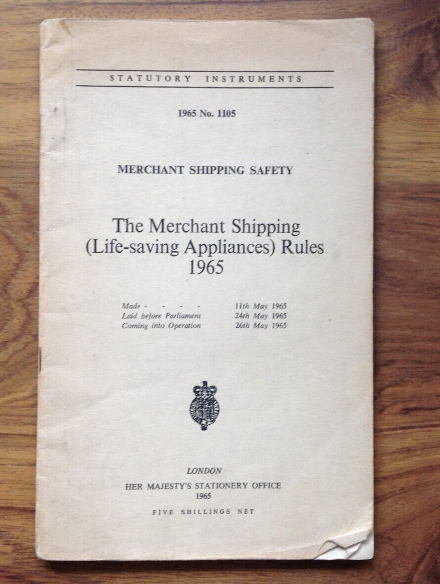 Her Majesty&rsquo;s Stationery Office 1965 Merchant Shipping (Life -saving Appliances)