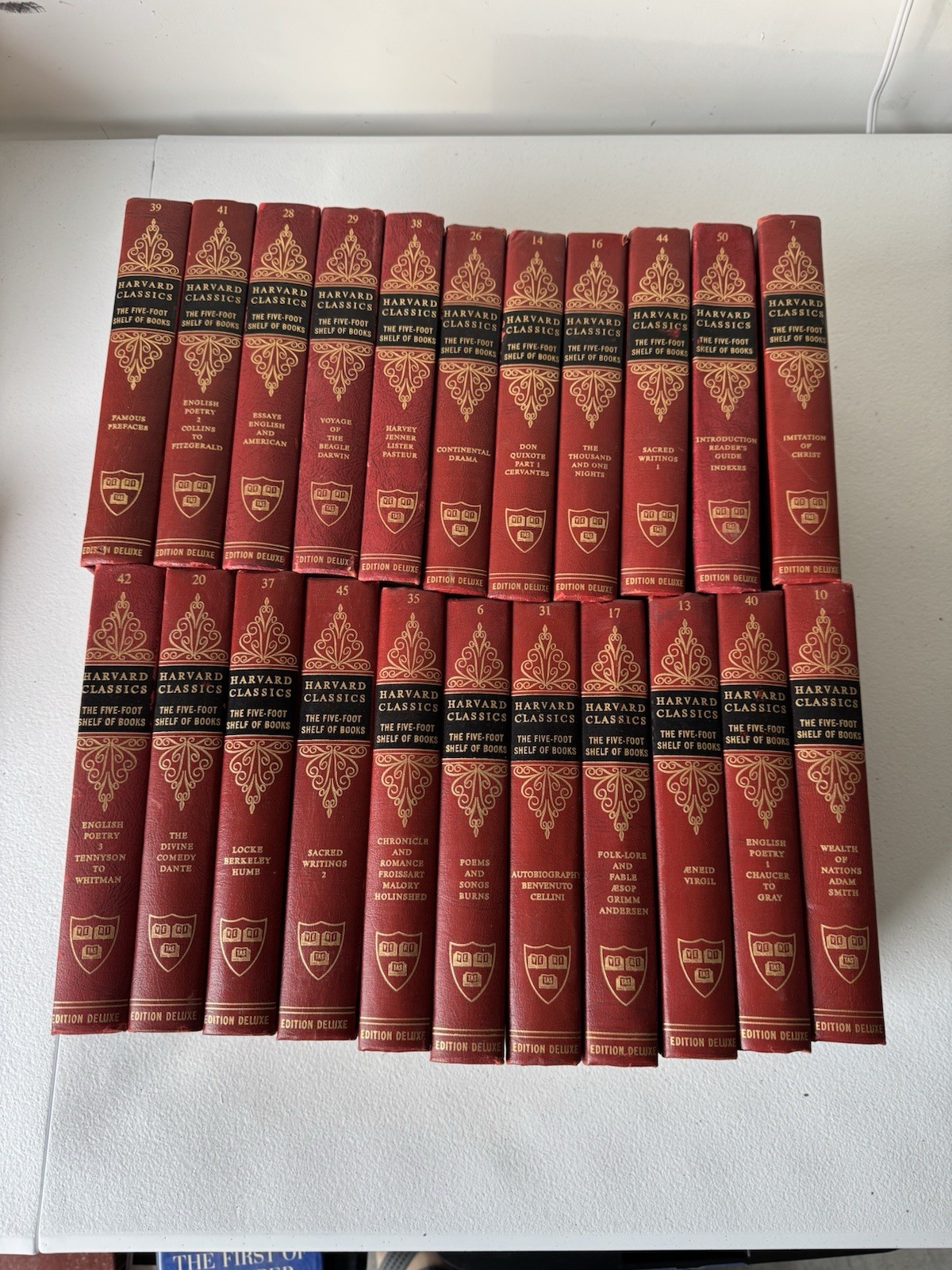 Harvard Classics Edition Deluxe Lot 22 Volumes 1965 Registered Edition