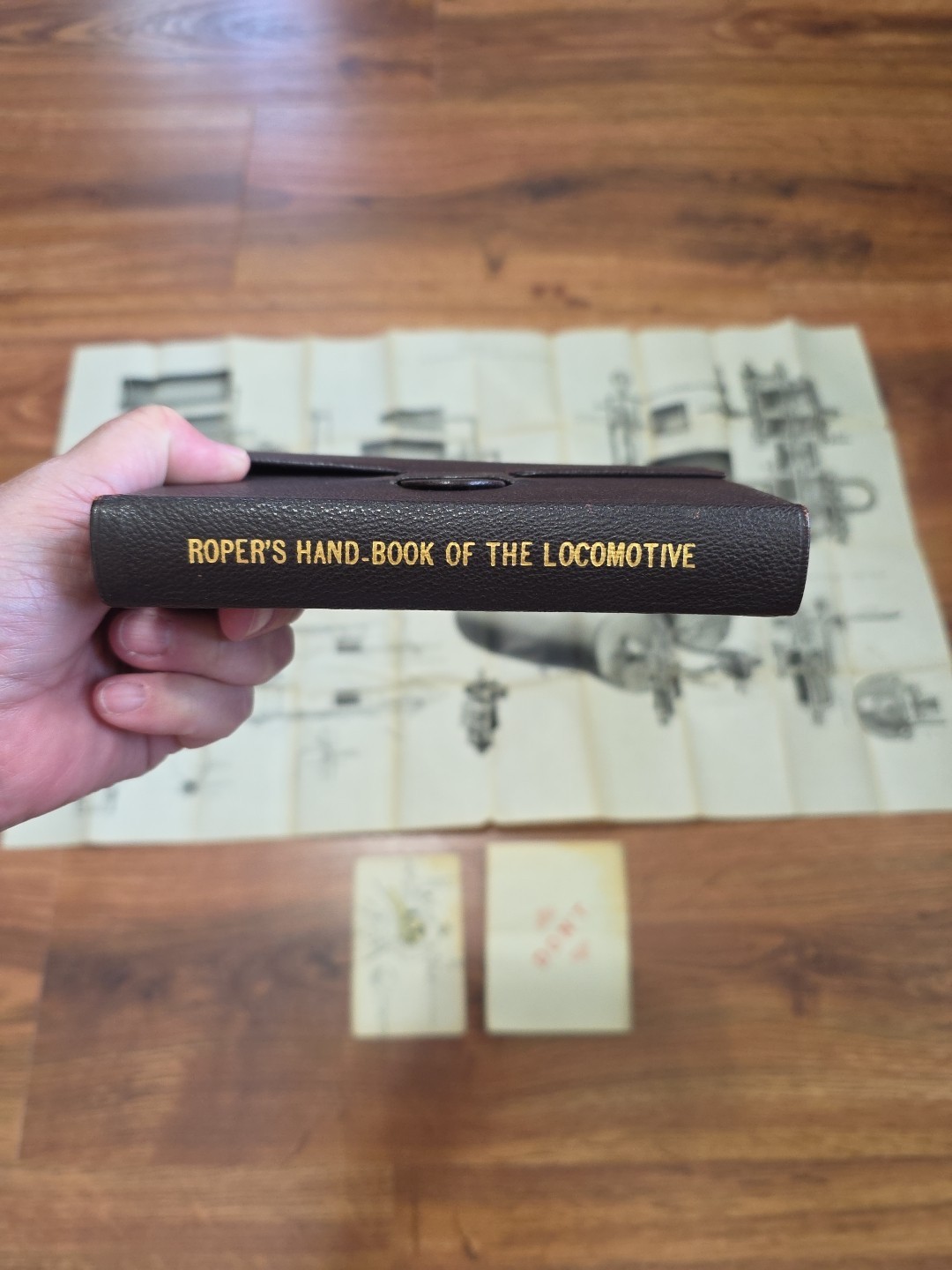 RARE 1875 Roper&rsquo;s Hand-book of the Locomotive-4th Ed. COMPLETE w/ Inserts
