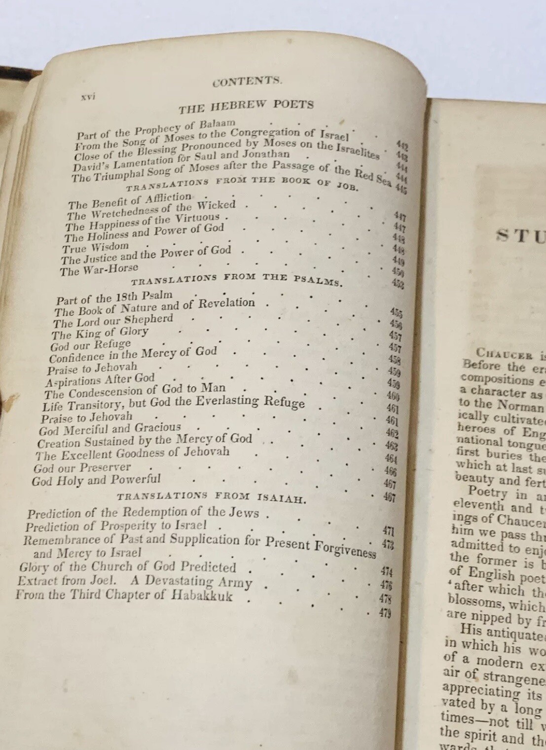 Antique 1800&rsquo;s Studies in Poetry by George Crabbe 480 pages