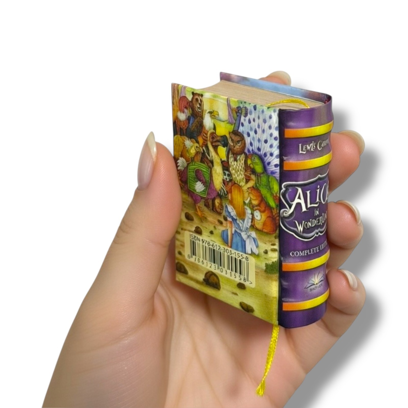 new Alice in Wonderland complete Edition mini book 2.65&Prime; high hardcover 438 pgs