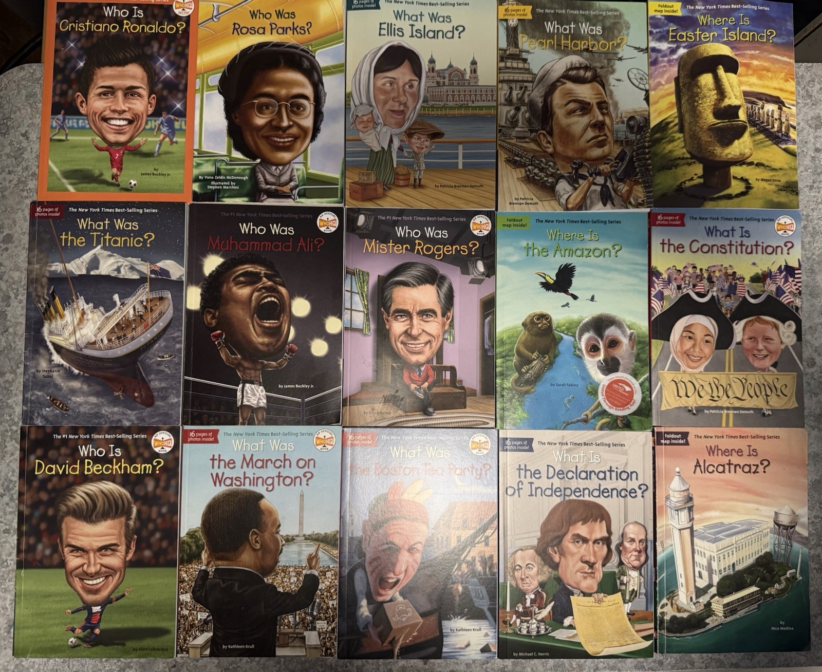 Lot Of 15 Who What Where Was Children’s Biography Books WhoHQ