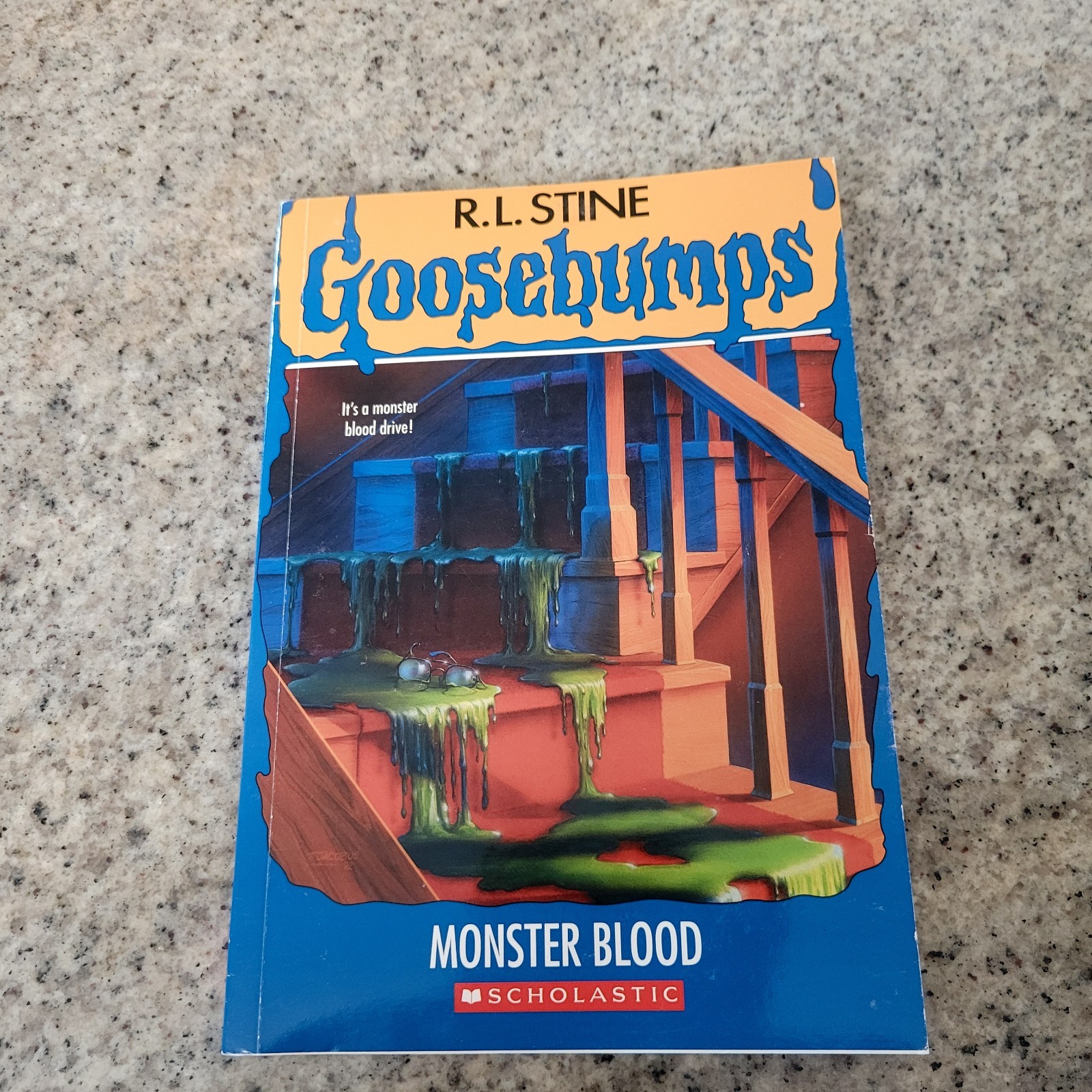 Goosebumps Monster Blood R.L. Stine (2017) 1st Print Unnumbered Spine Rare