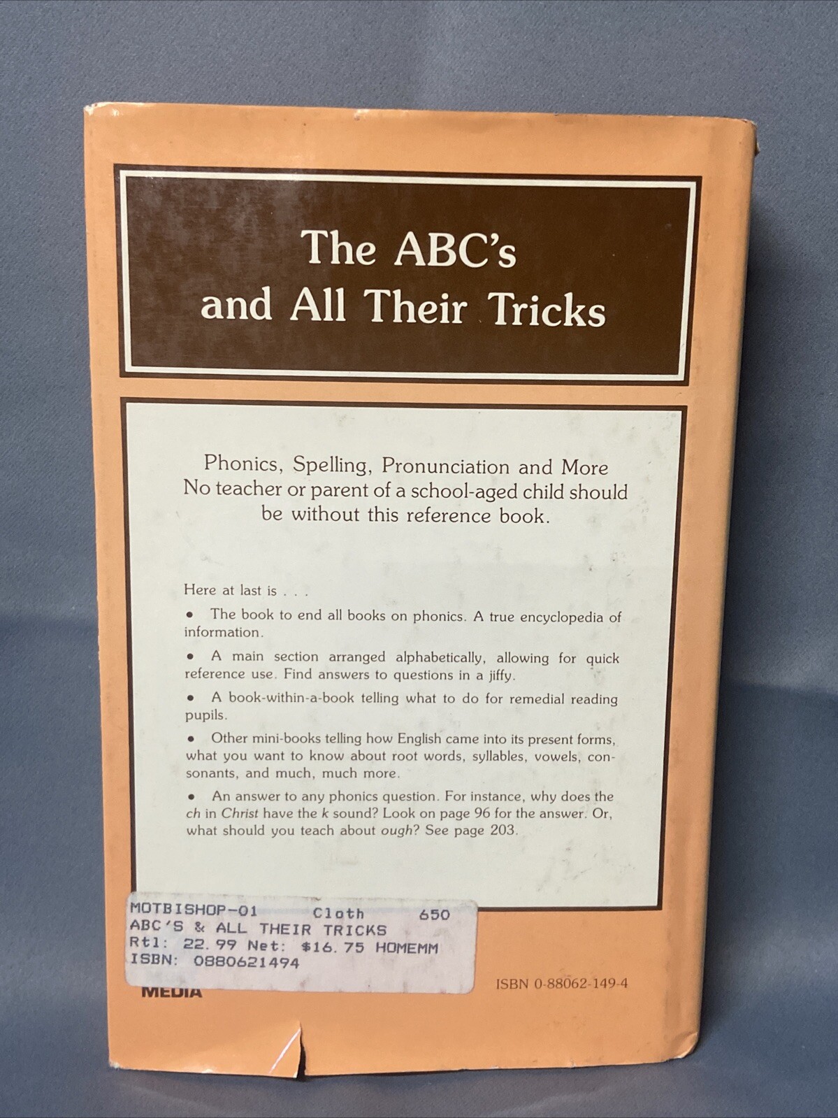 Margaret M. Bishop 1986 ABC’s And All Their Tricks Reference Book Phonics 61