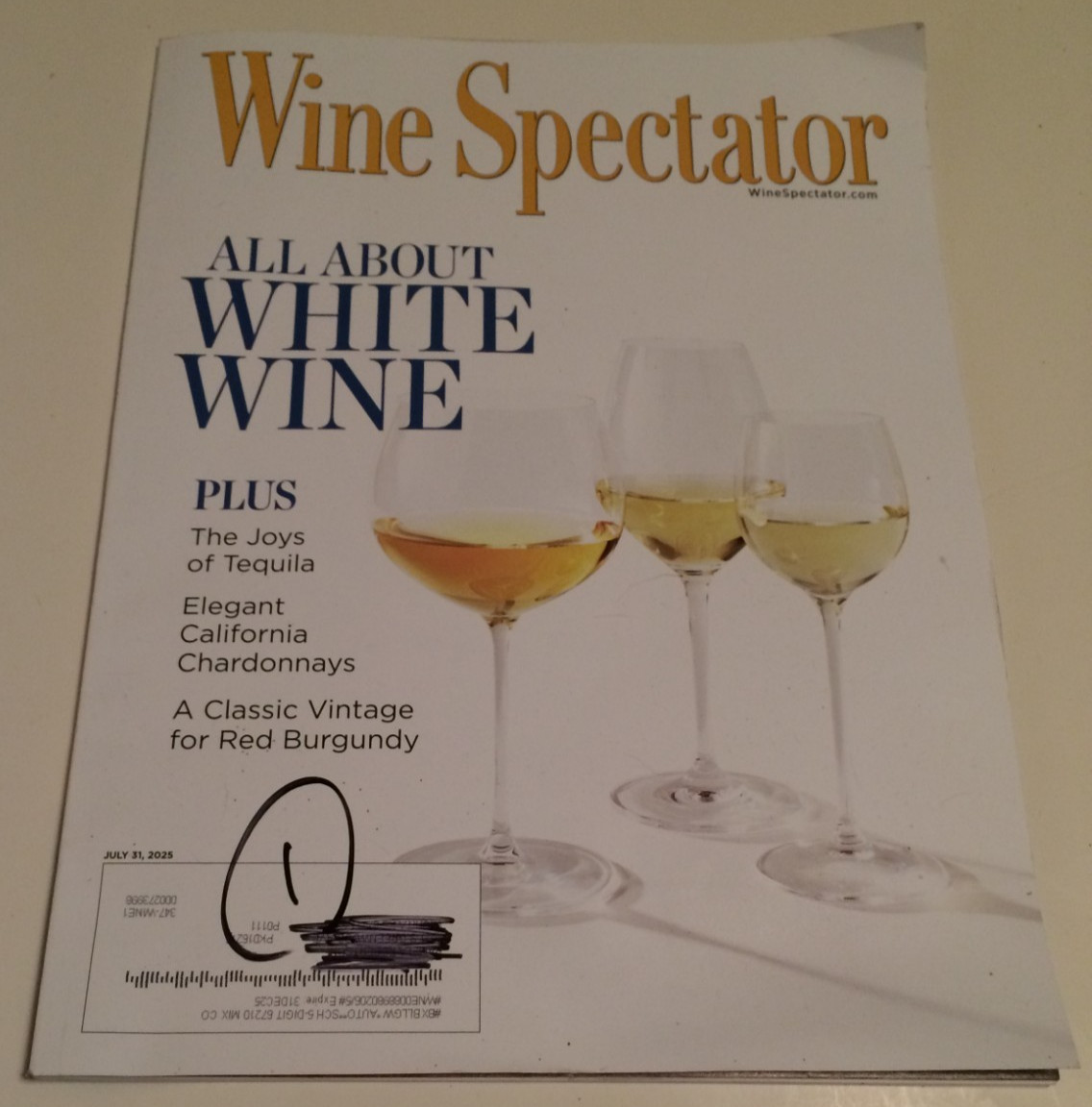 Wine Spectator Magazine~NEW~$5 Each~Dec 2023-Jan~Mar~Apr~May~June~July~Aug 2024