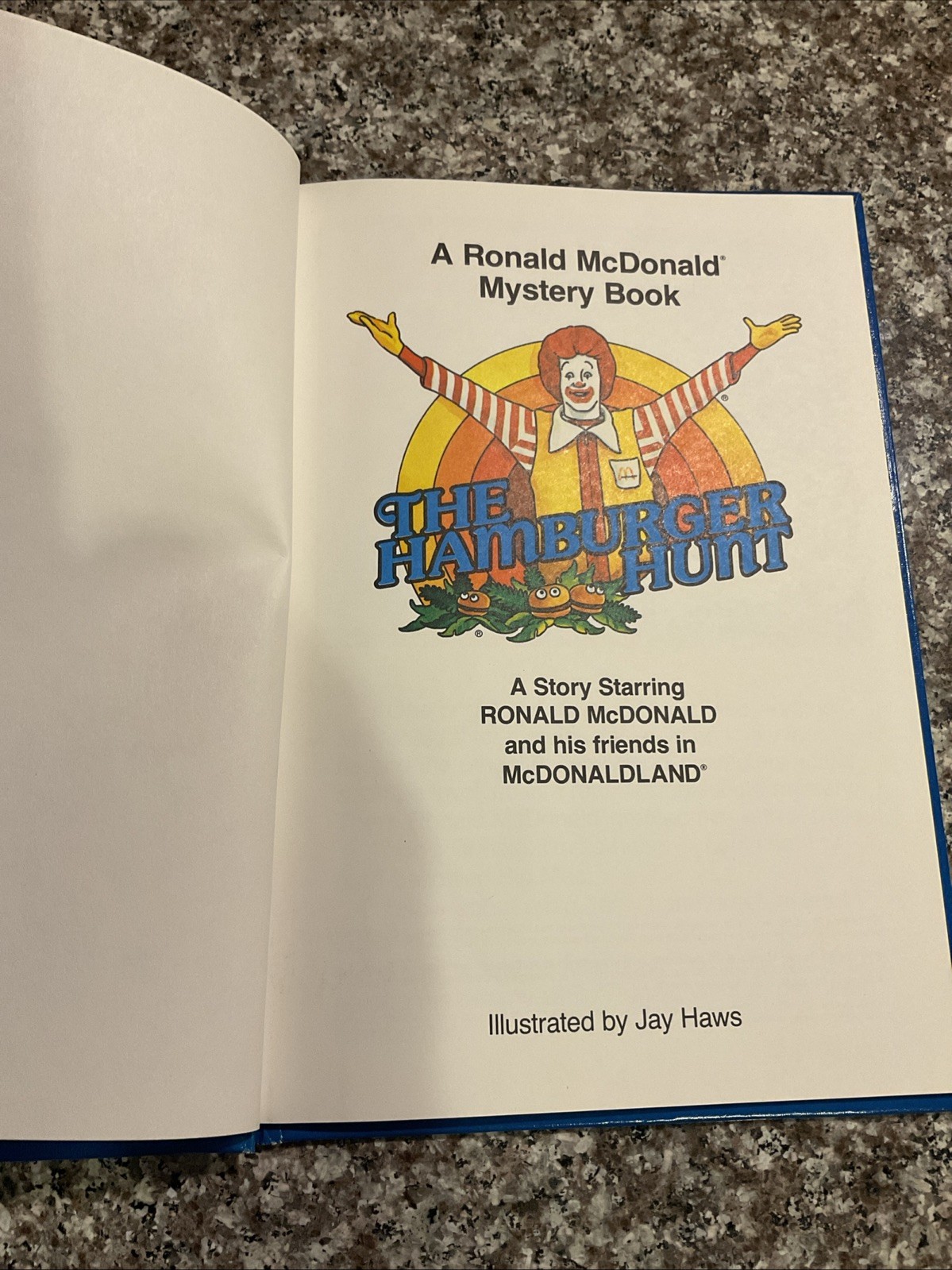 1978 The Hamburger Hunt: A Ronald McDonald Mystery Activity Book