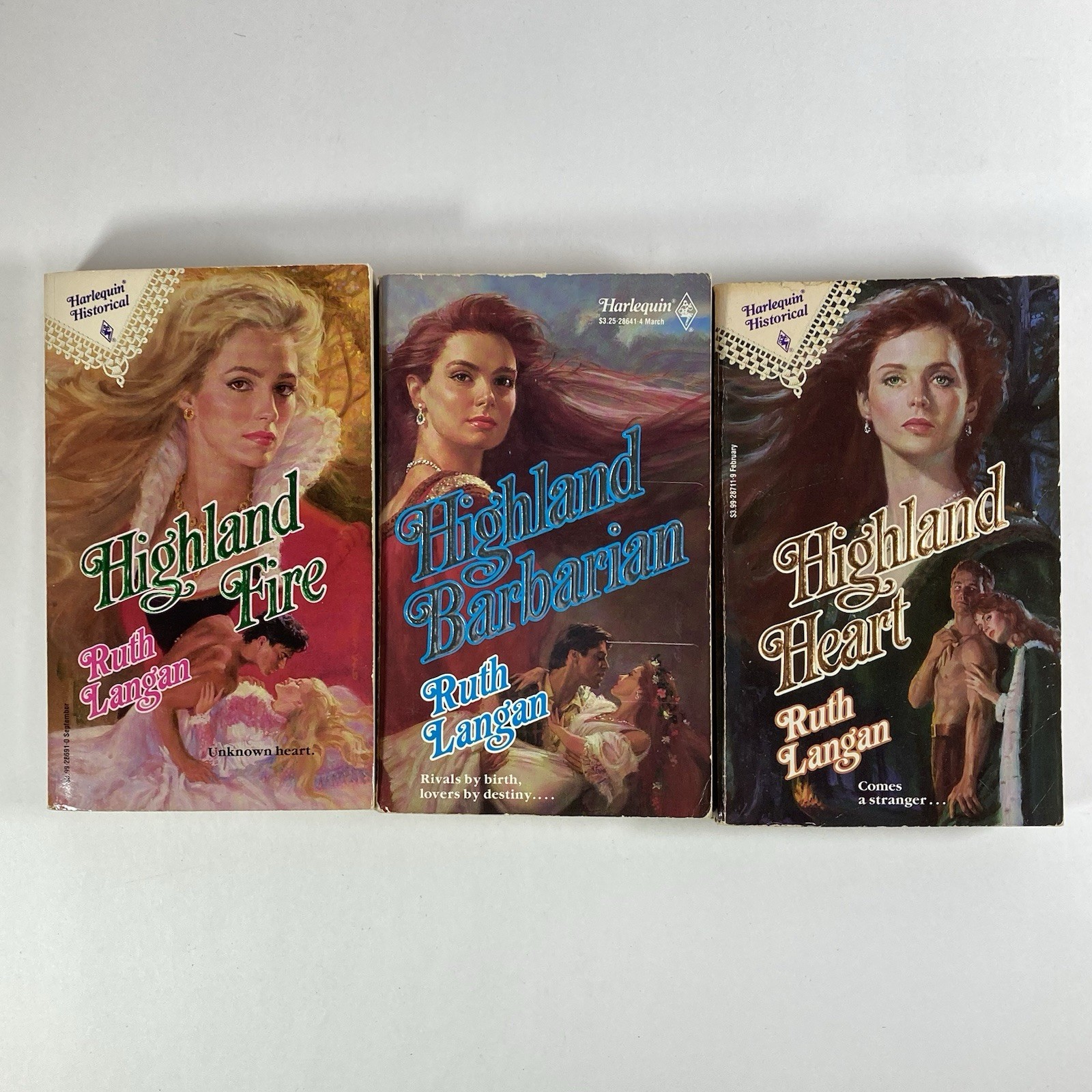 Ruth Langan – Highland Series (Harlequin Historical) Vintage Romance Paperbacks