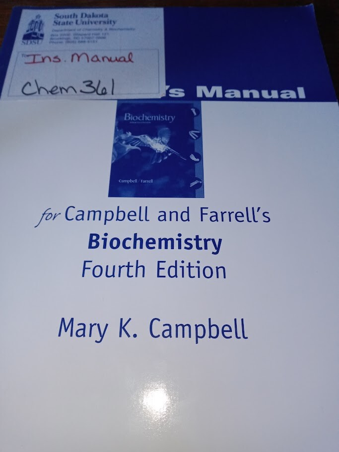 Instructor Manual for Biochemistry 4th Edition by Mary K. Campbell