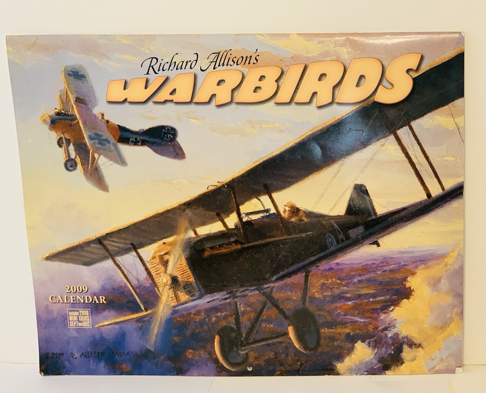 Richard Allison&rsquo;s Warbirds Calendar 2009 Aviation Airplanes Tide-Mark -As Pics-