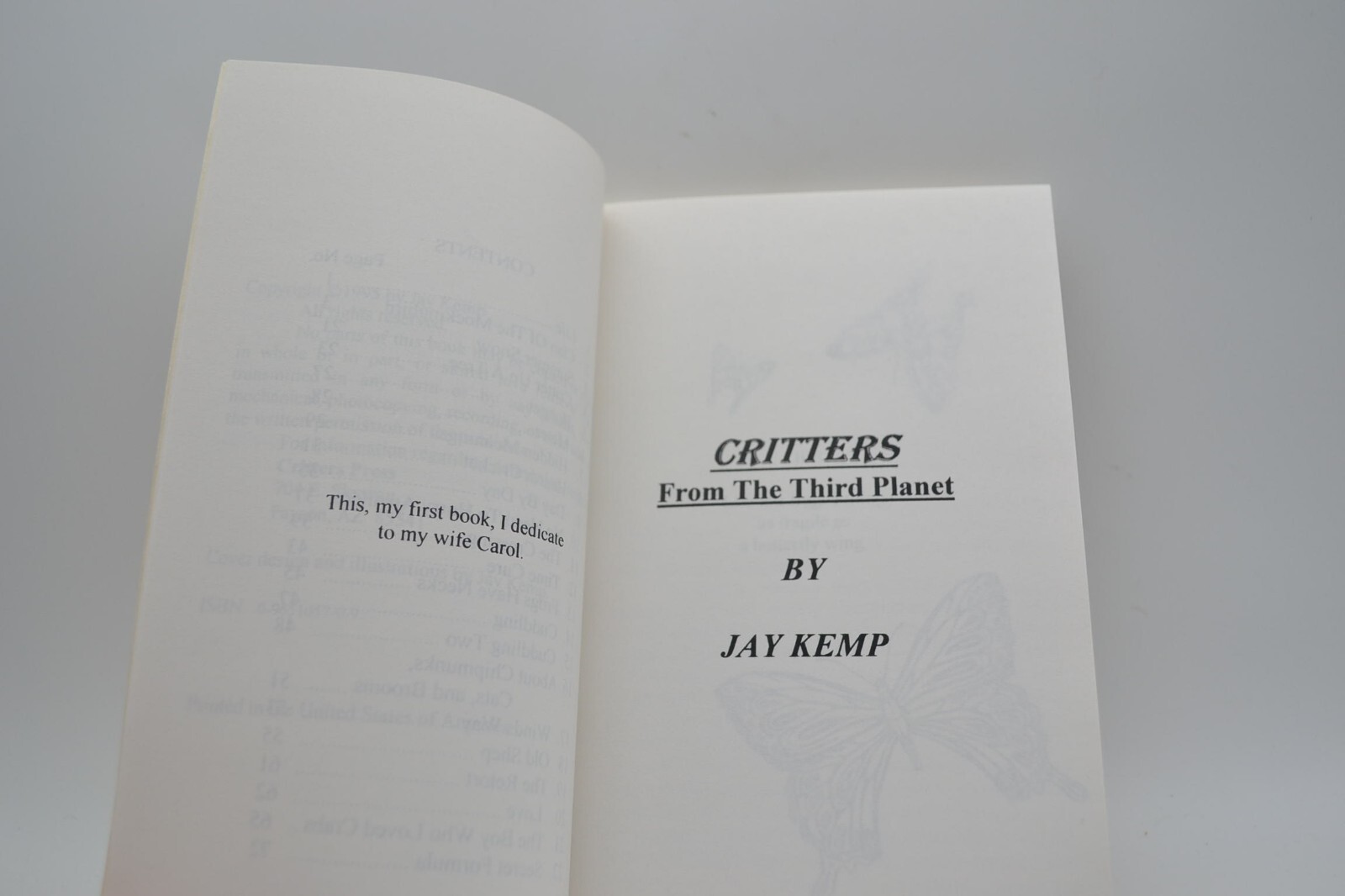 Critters From The Third Planet, Paperback, 1995, Illustrated, SIGNED by Jay Kemp