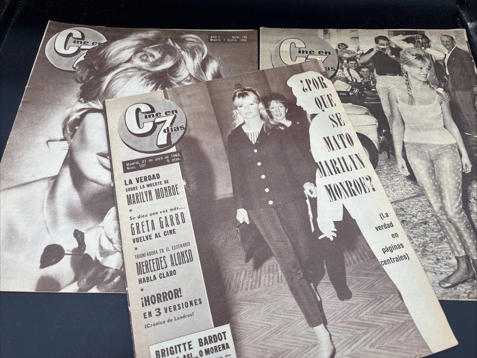 3-Bridget Bardot Cine En 7 Dias Spain Magazines ALL EXCELLENT