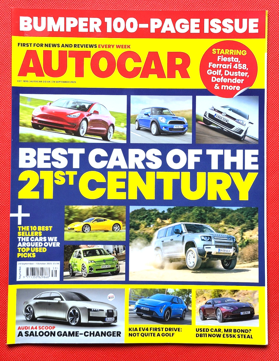 Autocar 24 Sept 2025 – 25 BEST CARS of 21ST CENTURY – USED ASTON DB11 – INSTER
