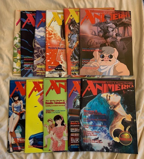 Animerica 11-issue lot anime vol 1 #0-10 includes premeire issue