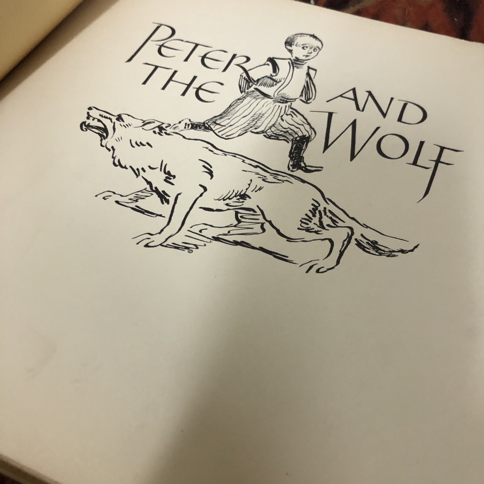 Peter And The Wolf Serge Prokofieff First Edition Hardcover