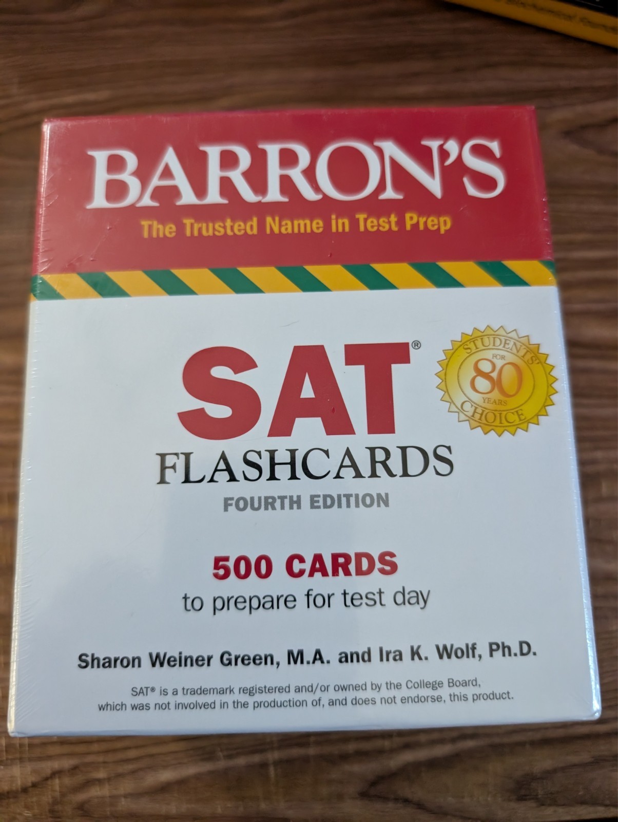 Barron&rsquo;s SAT Flashcards 4th Edition 500 Cards For Test Preparation