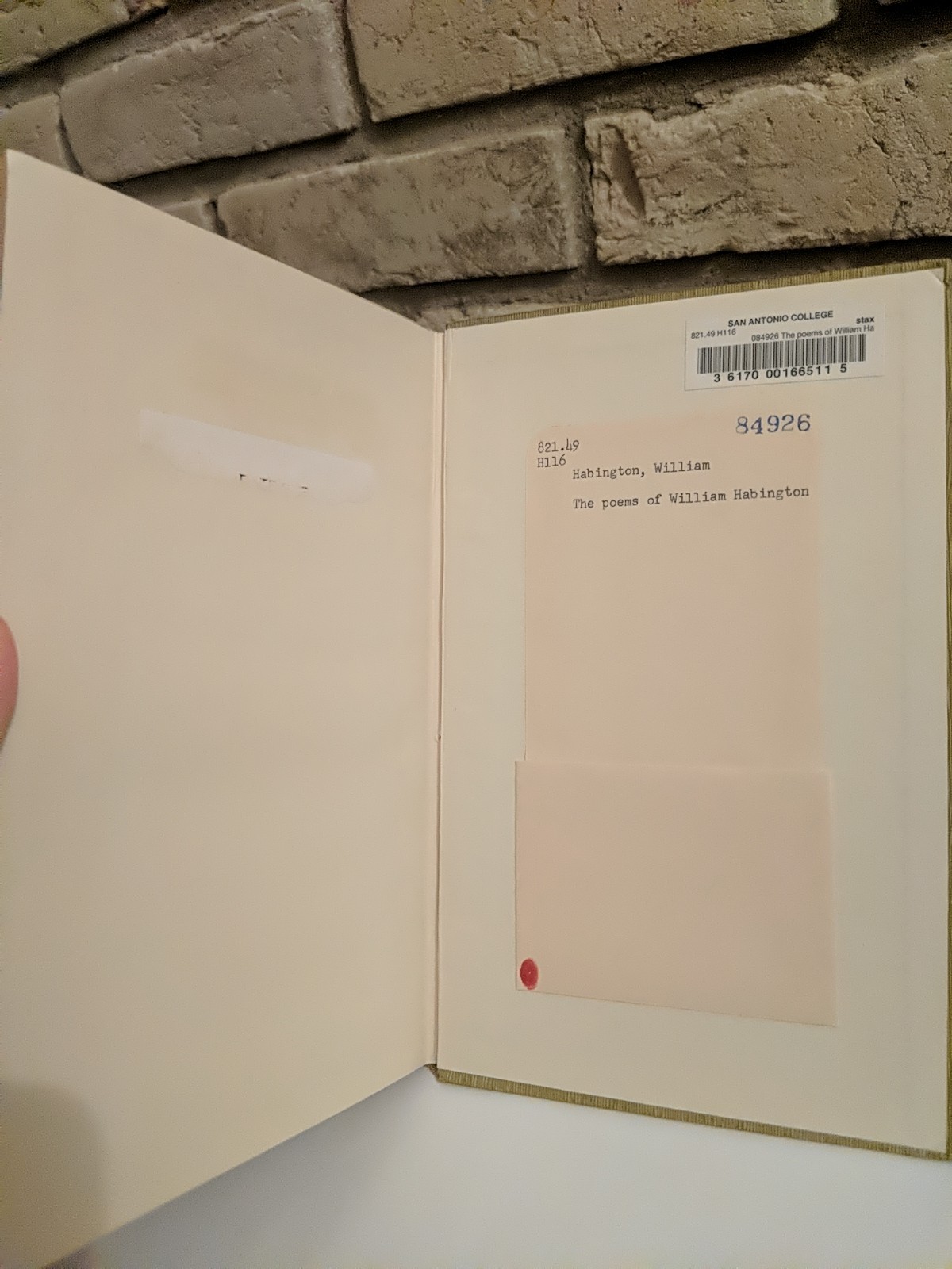 1948 The Poems of William Habington Poetry Illustrated Ex Library Kenneth Allott