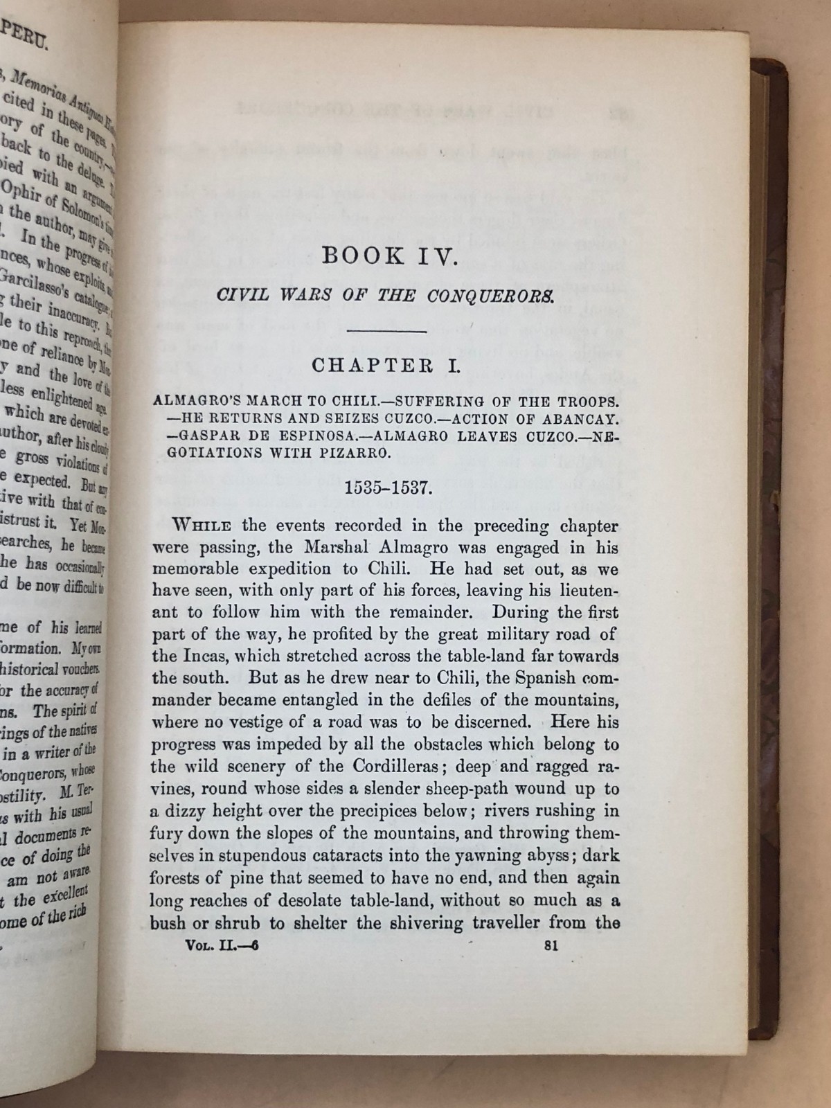Conquest of Peru by William Prescott COMPLETE 2V OLD ANTIQUE 1/2 LEATHER HISTORY