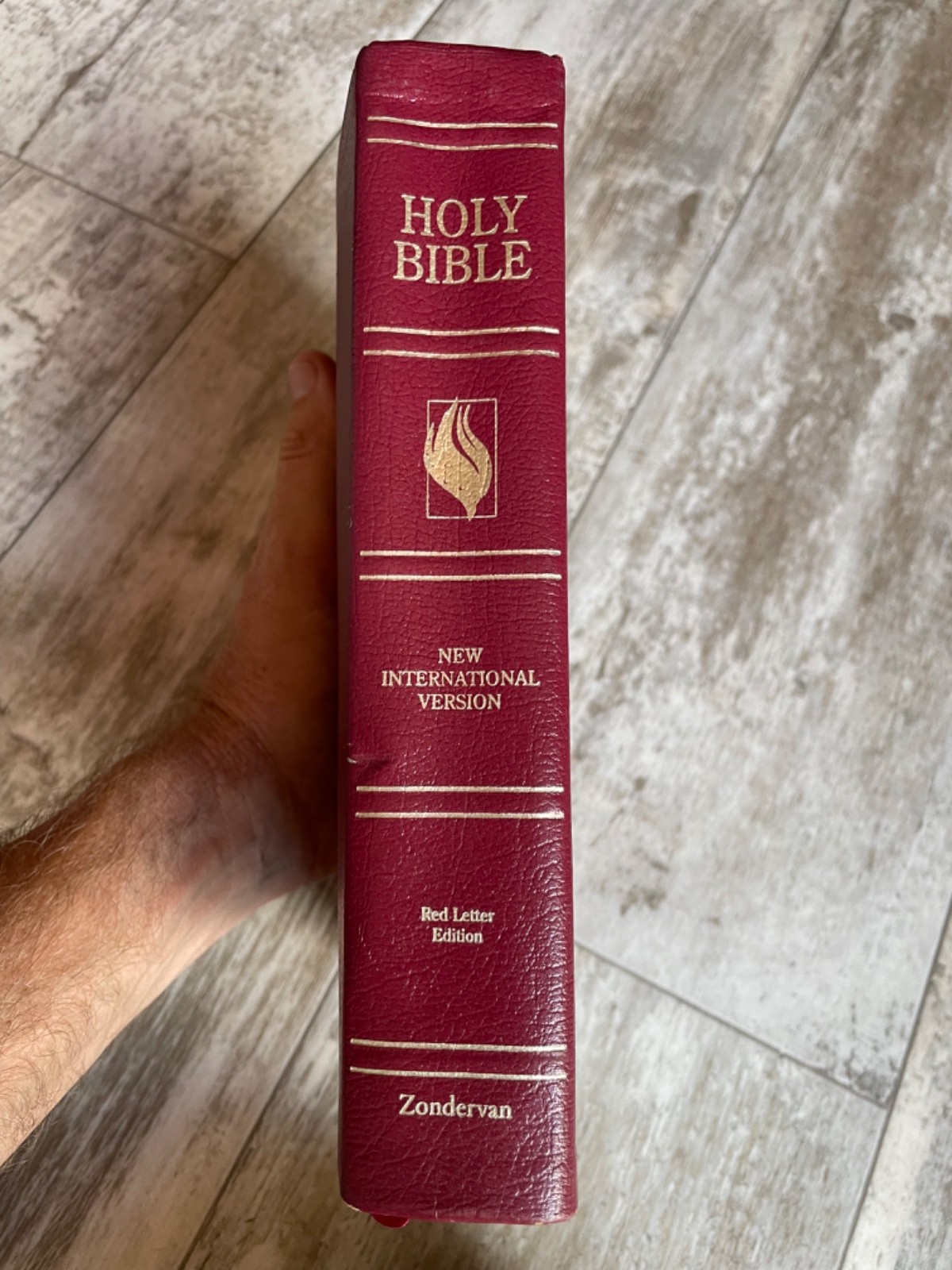 1992 NIV Full Life Study Bible Burgundy Bonded Leather Donald C. Stamps