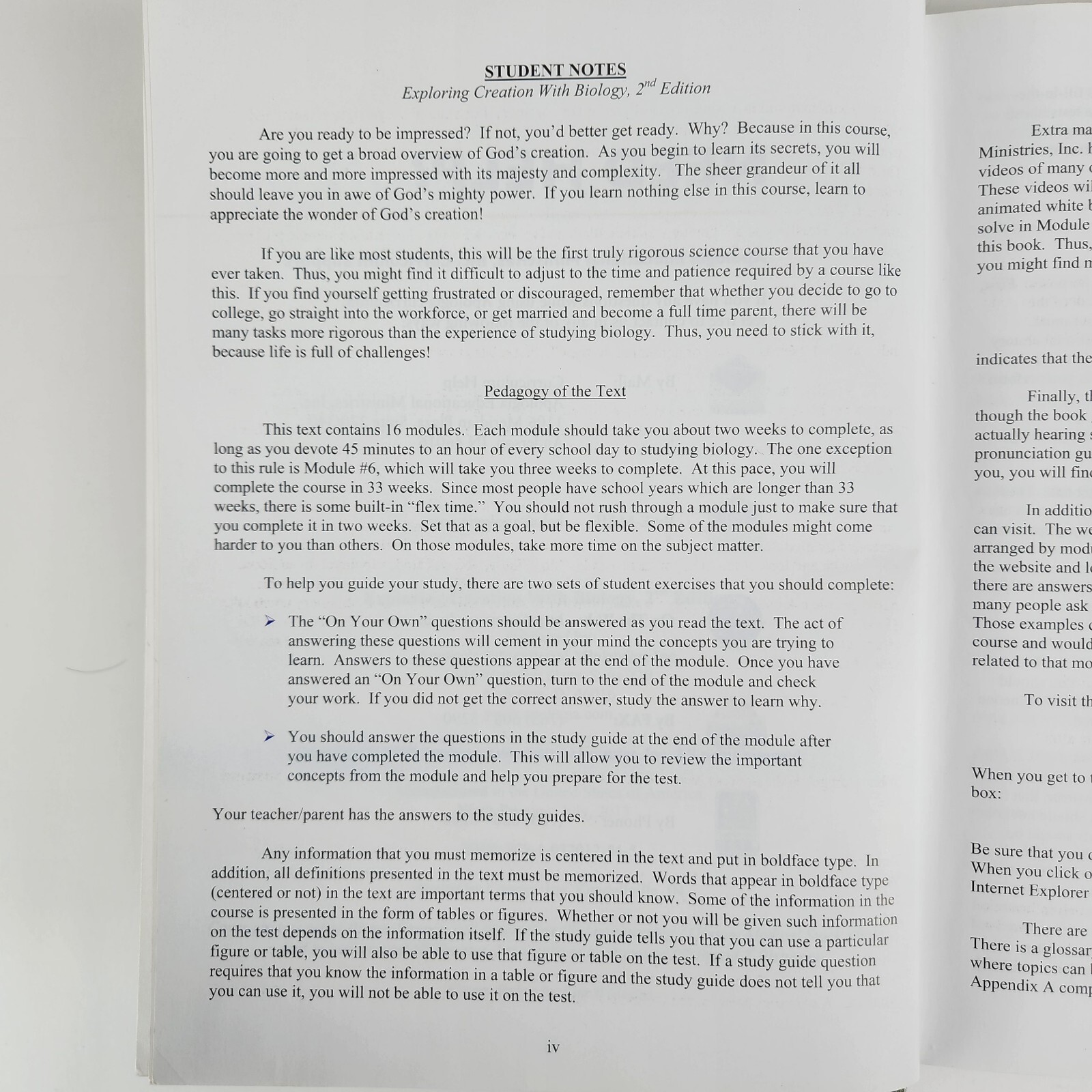 Exploring Creation with Biology : Student Text by Marilyn F. Durnell and Jay L.
