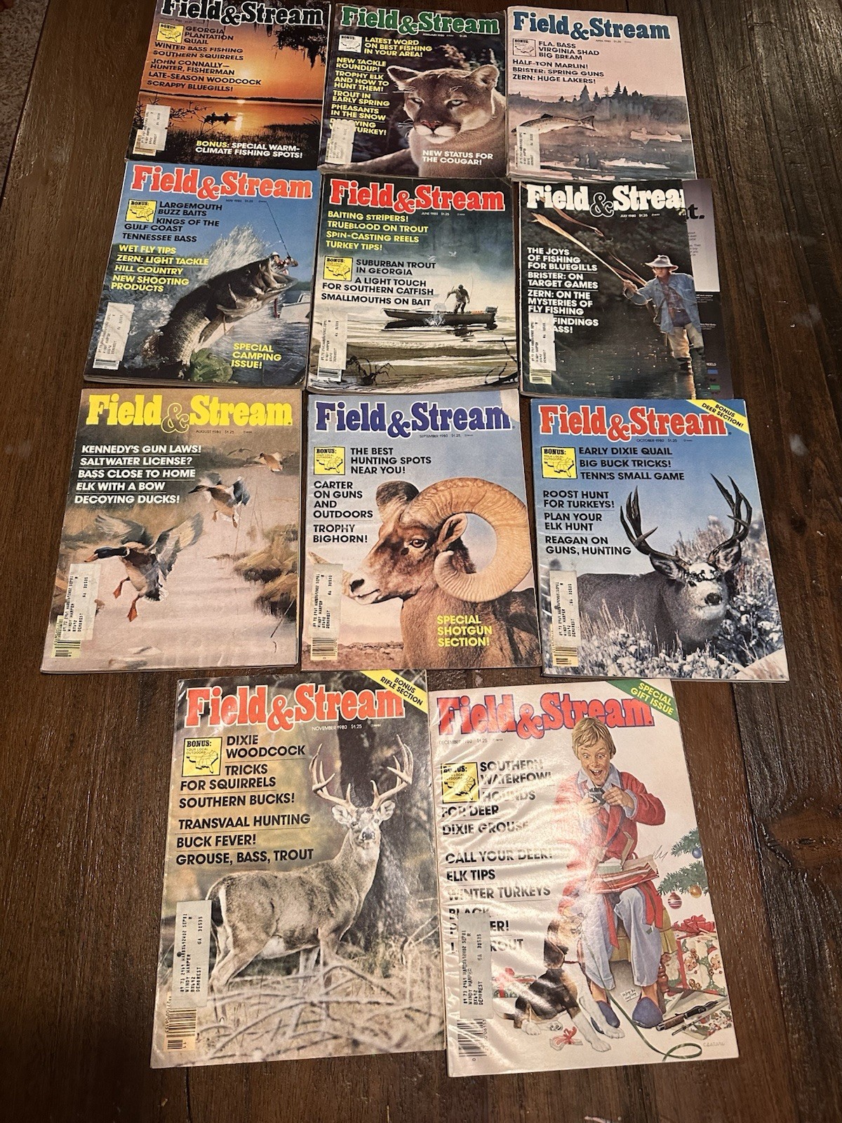 Field And Stream 11 Issues Year 1980 Missing March