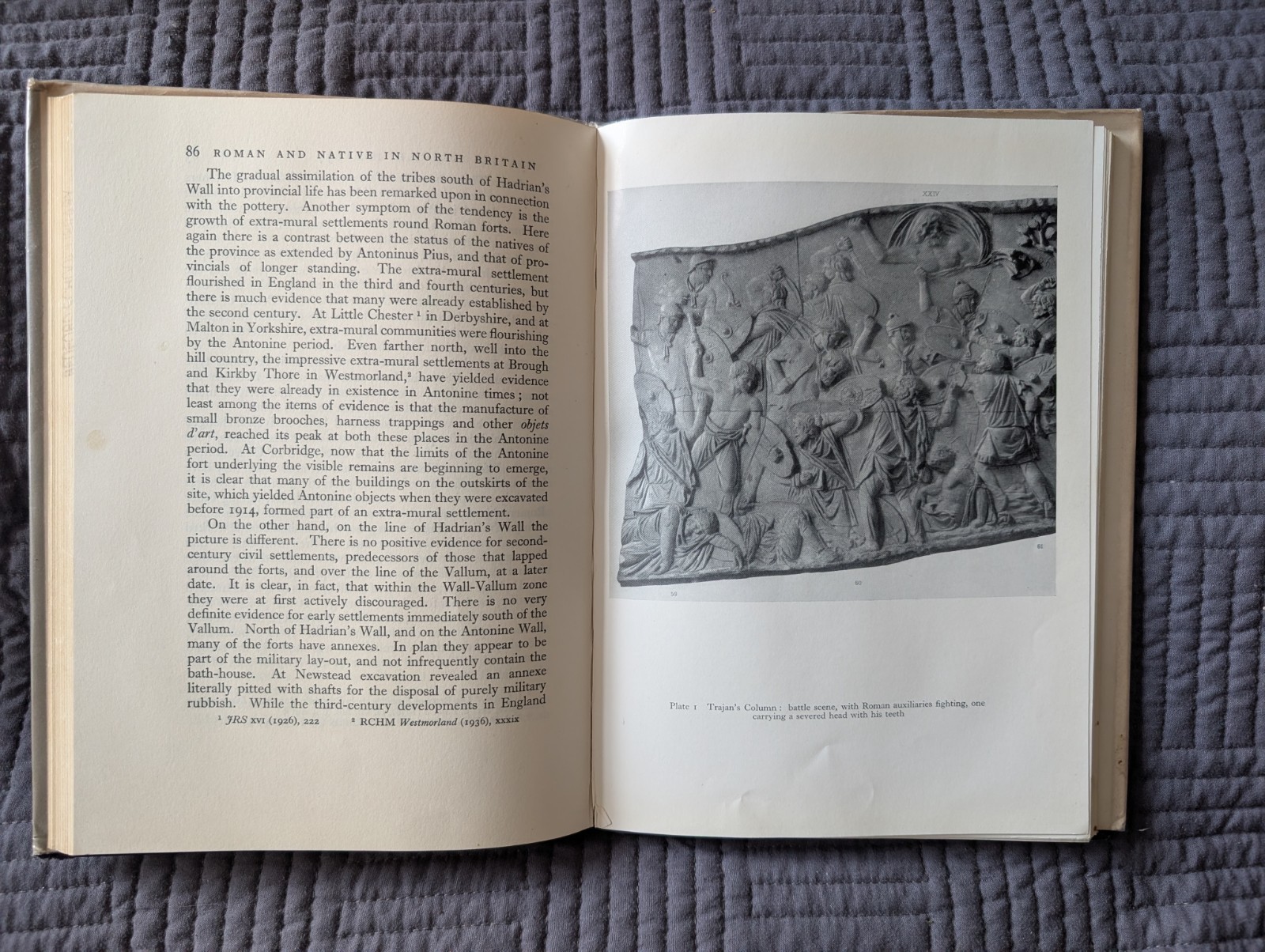 Roman And Native In North Britain Hardcover Book I A Richmond 1958 Ex Library