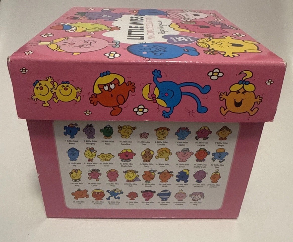 Little Miss Complete 35 Book Collection Box Set Roger Hargreaves Kids Gift