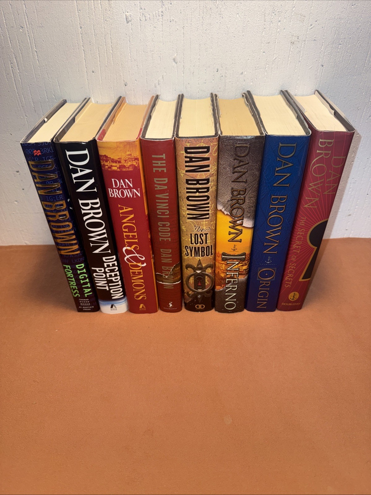 Dan Brown ROBERT LANGDON Complete Series Lot of 8 (1-8) Set HC HARDCOVER Books