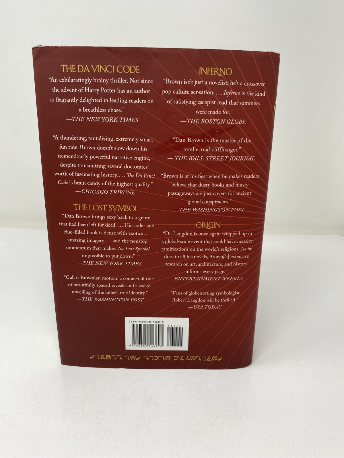 The Secret of Secrets Robert Langdon Hardcover 2025 Dan Brown Doubleday