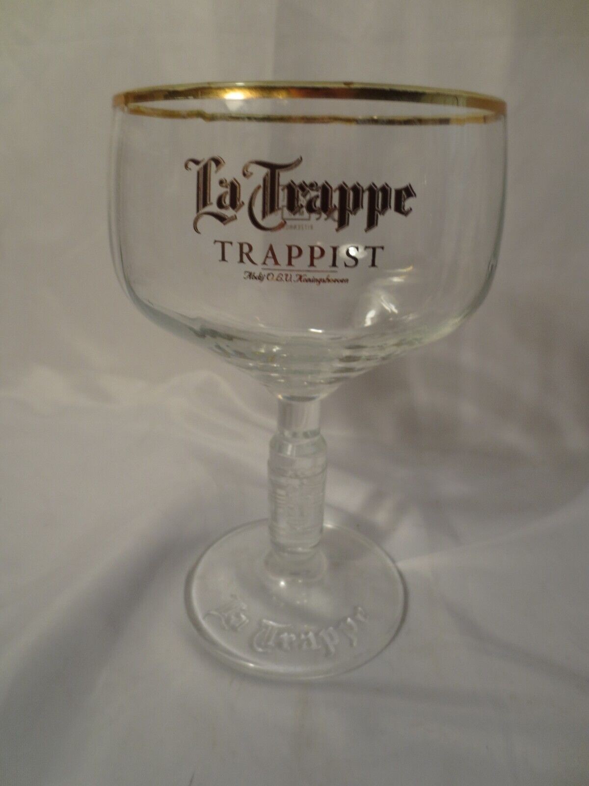 LA TRAPPE TRAPPIST Gold Rimmed Glass .25L