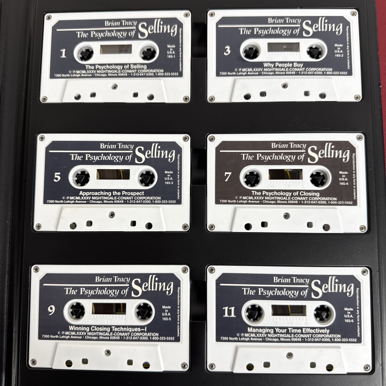 Brian Tracy: PSYCHOLOGY OF SELLING – Art of Closing Sales, 6 Audio Cassettes