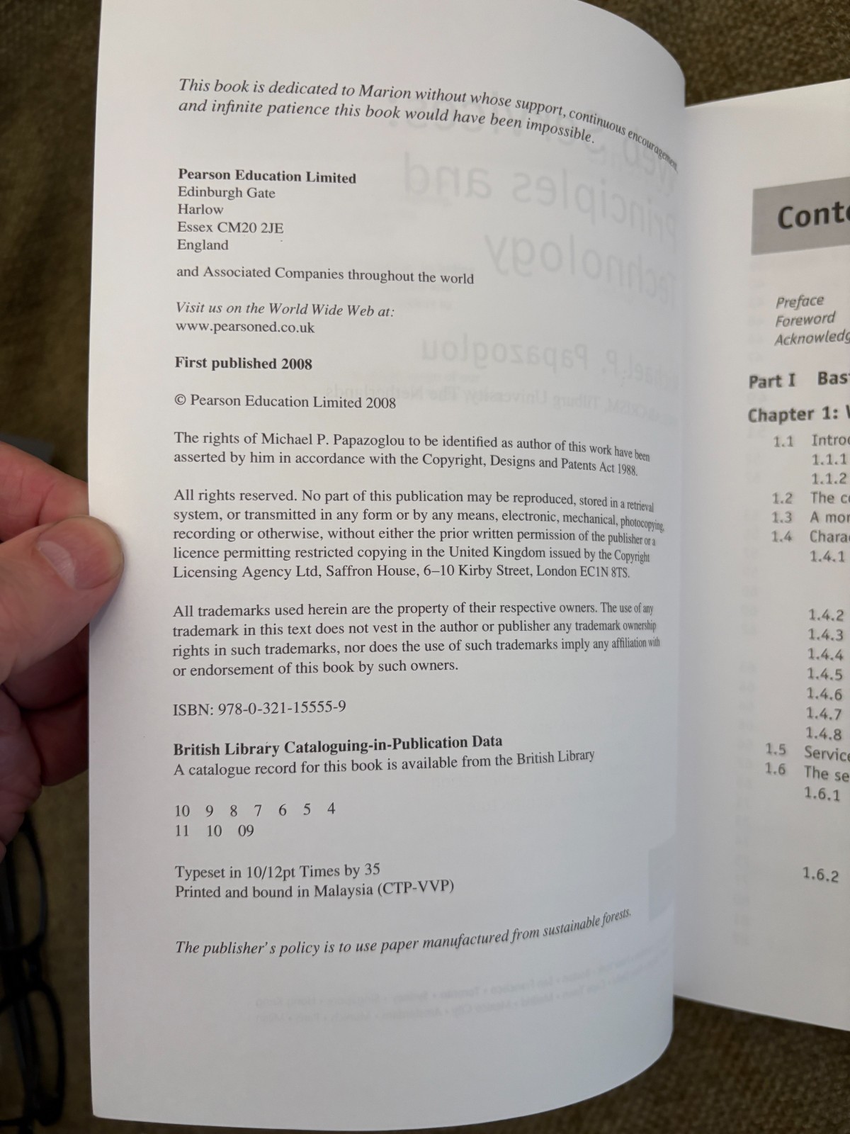 📘 Web Services: Principles & Technology Papazoglou (2007 Prentice Hall) 📬