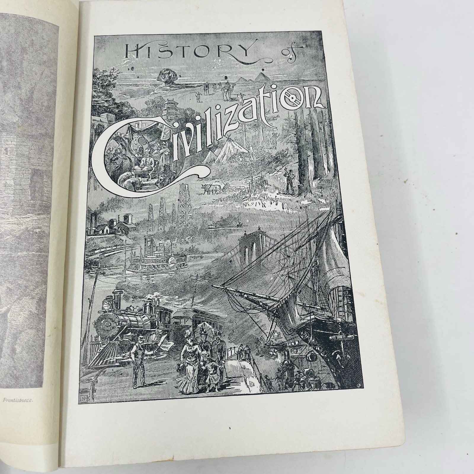 History of Civilization E.A. Allen 1889 HC Volumes 1-4 Complete Set Antique