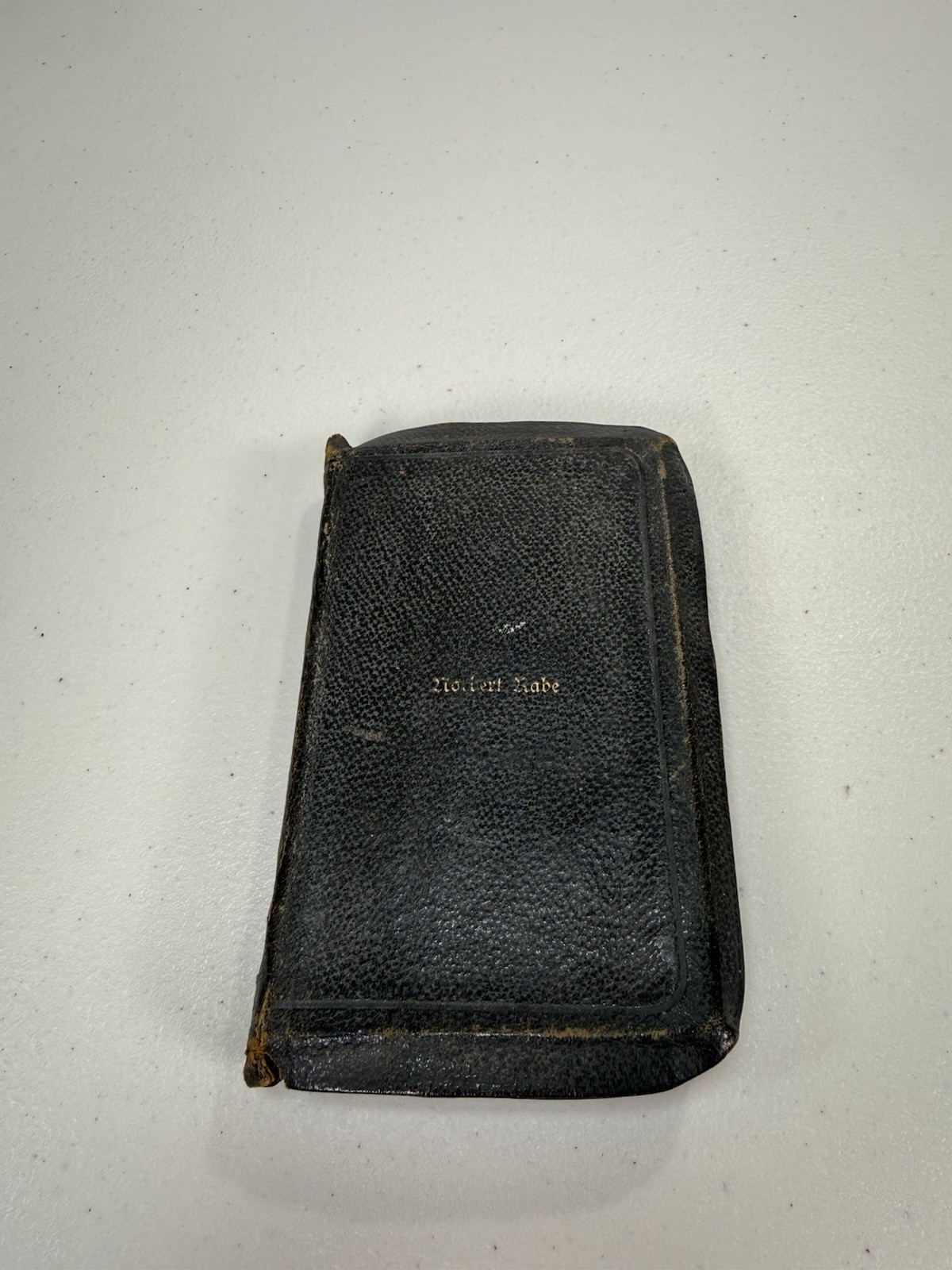 Antique German Hymnal Religion Song Book Vintage Pocket Size Leather 1922