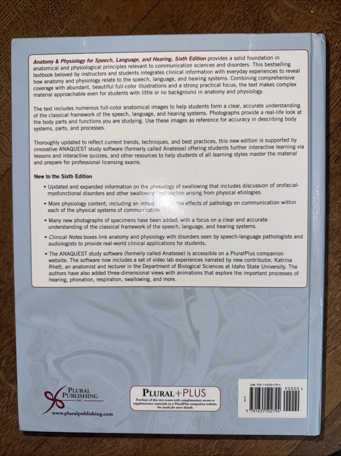 Anatomy & Physiology for Speech Language and Hearing by Drumright Seikel, Hudock