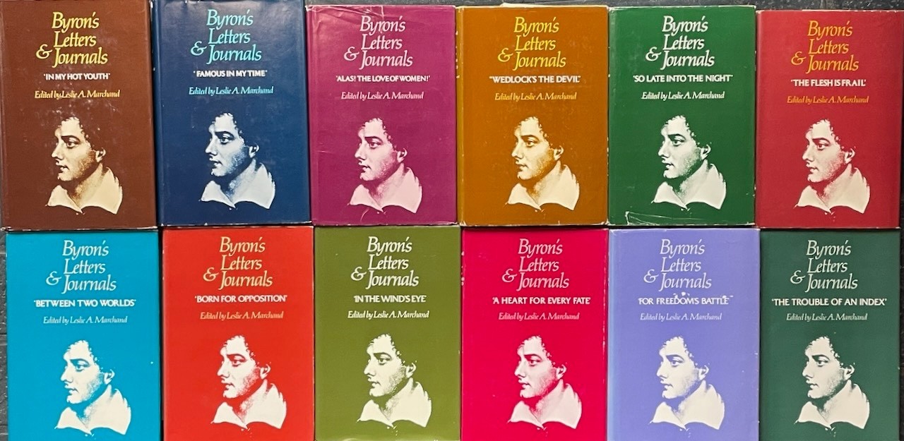 Marchand / Byron&rsquo;s Letters & Journals / Vol. 1-12 set Harvard HC