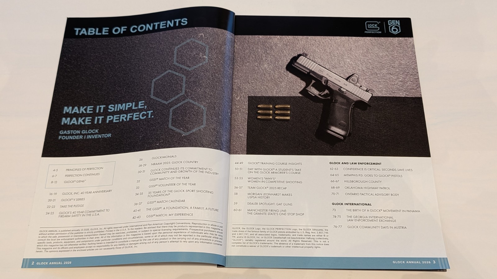 GLOCK 2026 Annual Magazine & 2026 Buyer&rsquo;s Guide (Lot of 2) SHOT SHOW 2026