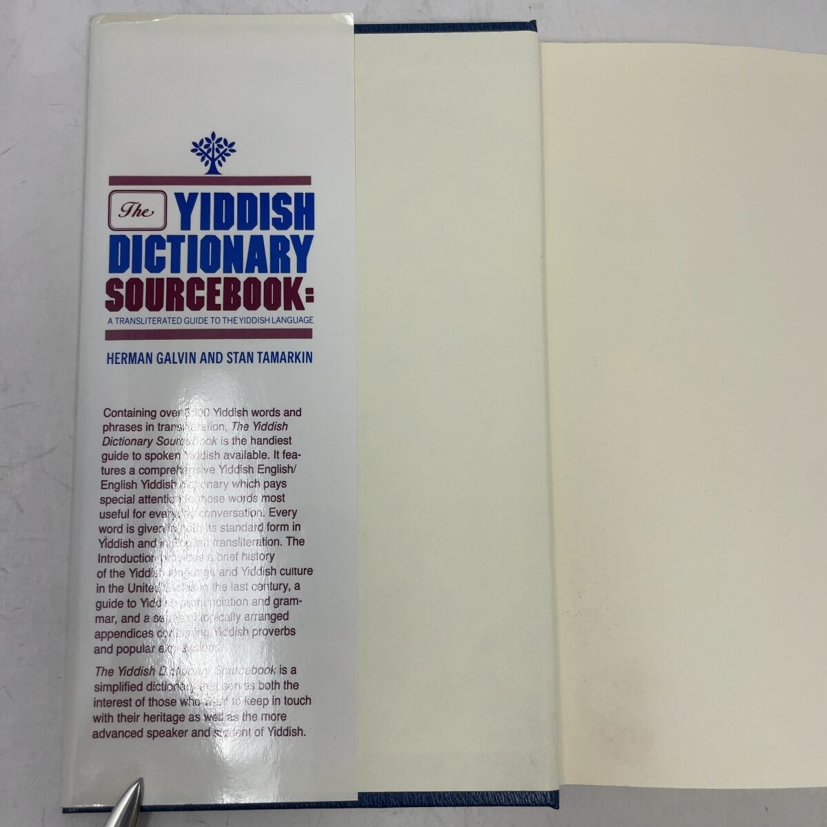 The Yiddish Dictionary Sourcebook by Herman Galvin HC First Edition Like New 19