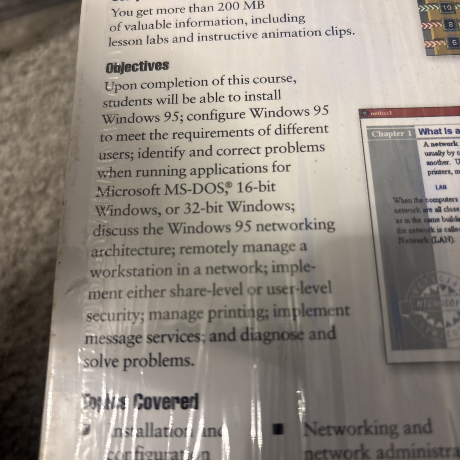 Microsoft Windows 95 VTG Training Kit Self Taught MCSE Exam Volume 1 & 2 Set