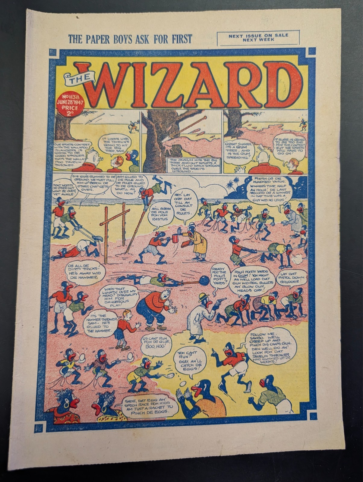 Wizard Comic No 1138, June 28th 1947, D.C. Thomson, Birthday Issue