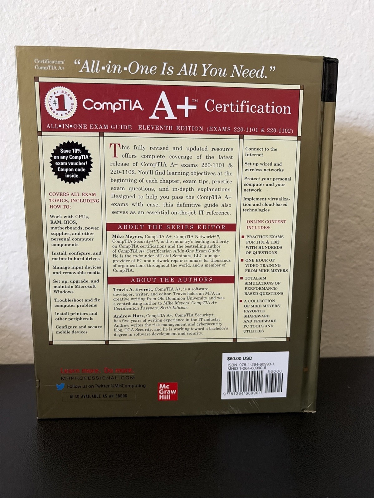 McGraw – CompTIA A+ Certification All-in-One Exam Guide, Eleventh Edition HC