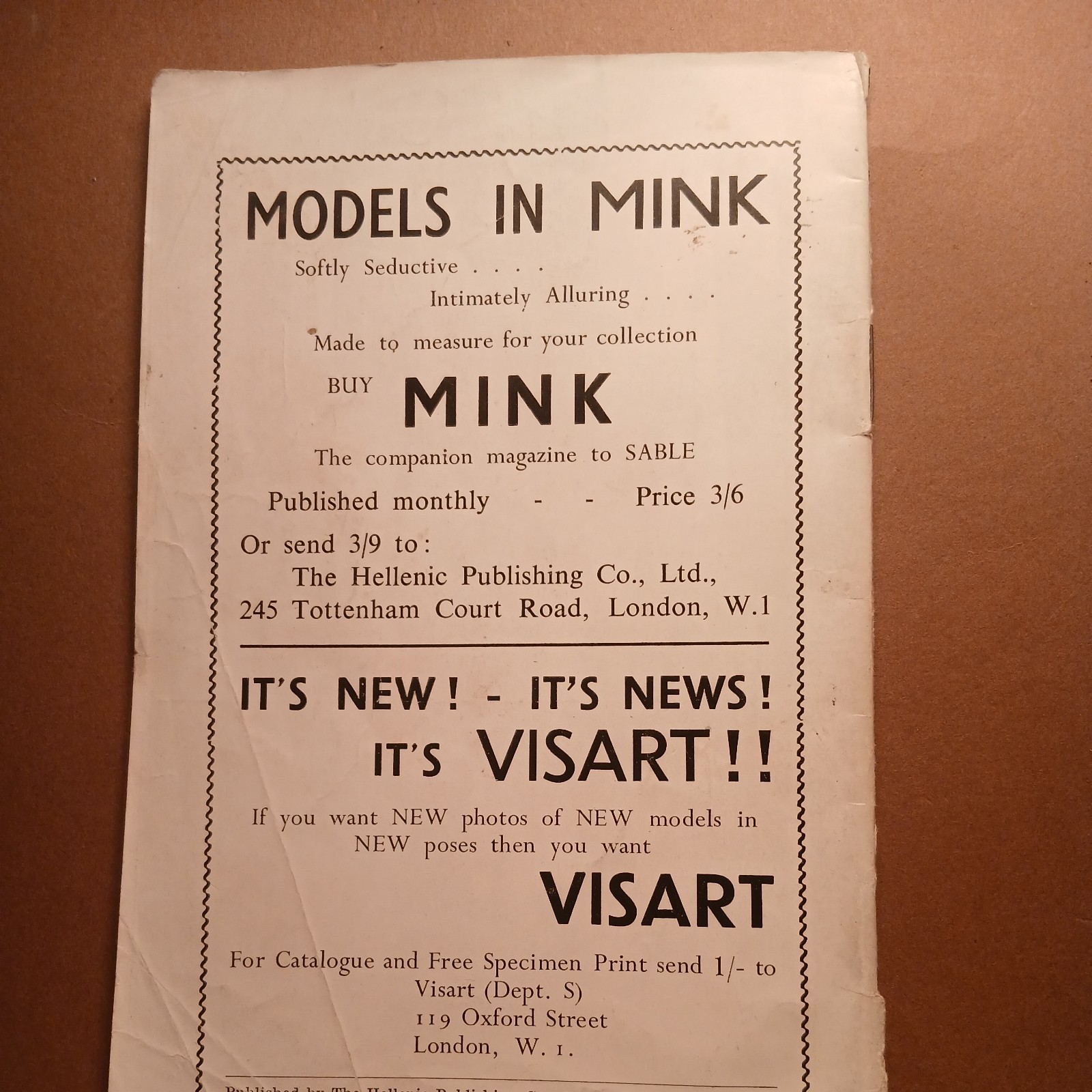 sable Vintage Magazines Non Full Nudity issues number 1